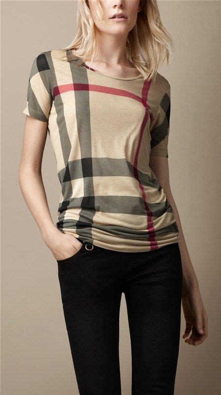 burberry girl t shirt|burberry plaid women's shirt.